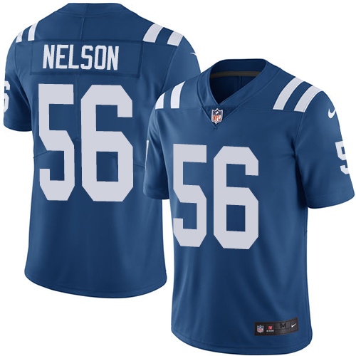 Nike Colts #56 Quenton Nelson Royal Blue Team Color Men's Stitched NFL Vapor Untouchable Limited Jersey